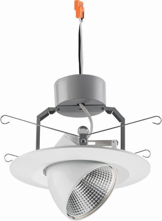 Product image for Downlight LED 750lumens 2700K 12.2W matte white 6"