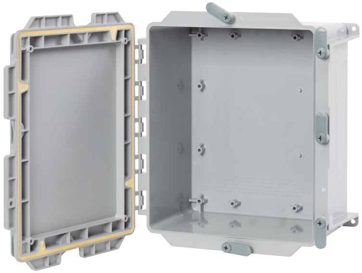 Product image for Cover hinged junction box PVC 12x4x12"