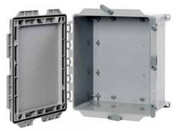 Product image for Junction box PVC hinged grey 14x14x8"