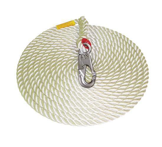 3M™ DBI-SALA® Rope Lifeline with 2 Snap Hooks, 1202842C, 100 ft