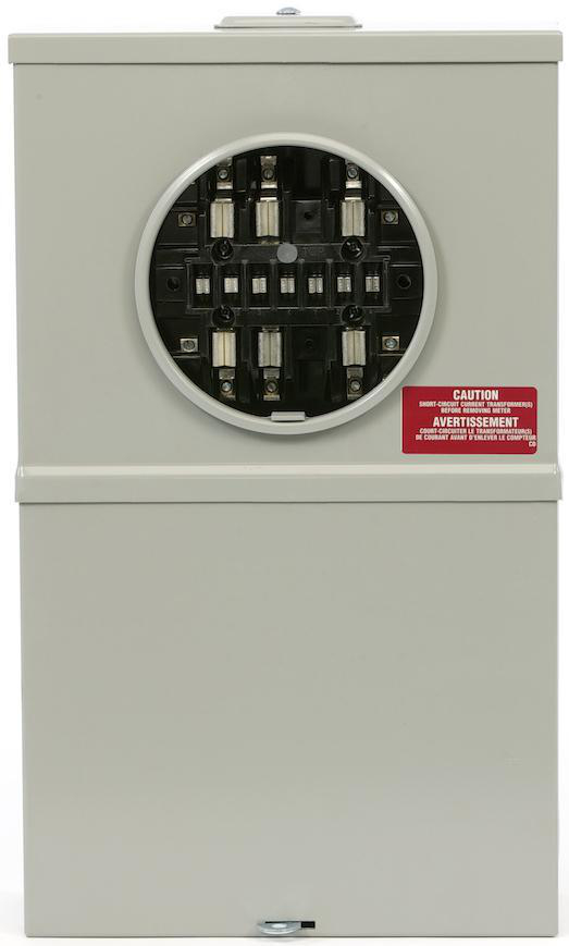 Product image for Socket meter jaw overhead hub insulated neutral