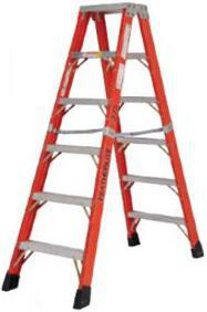 Product image for Ladder 2-way step C-channel fiberglass 375lb 7'