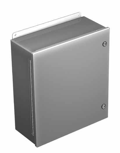 Product image for Junction box hinge cover grey 12x10x8" NEMA 4