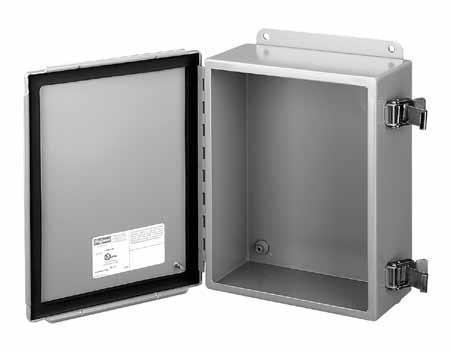 Product image for Junction box hinge cover steel 14x12x6" NEMA 12