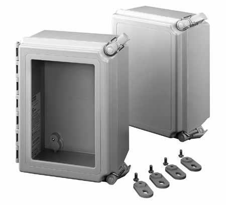 Product image for Enclosure hinge cover fiberglass 16x14x8" 4X
