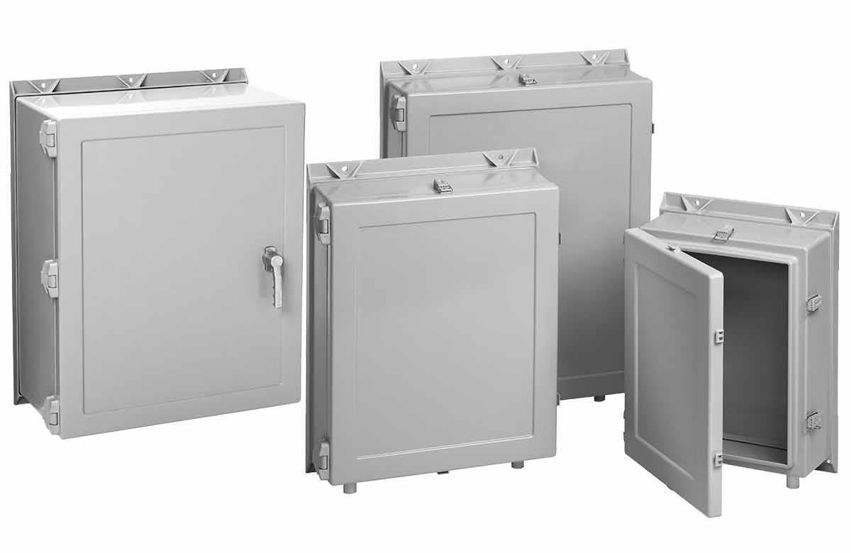 Product image for Enclosure hinge cover fiberglass 24x24x8" 4X
