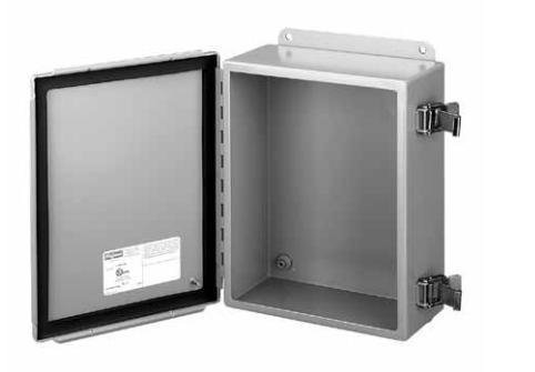 Product image for Junction box hinge cover grey 6x4x3" NEMA 12