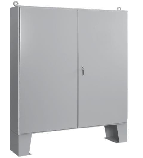 Product image for Enclosure floor mount grey 60x60x16" NEMA 12