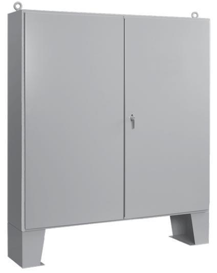 Product image for Enclosure floor mount grey 72x60x16" NEMA 12