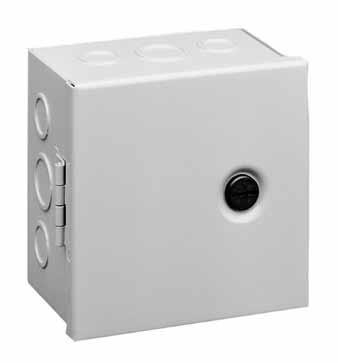 Product image for Enclosure hinge cover steel grey 6x6x4" NEMA 1