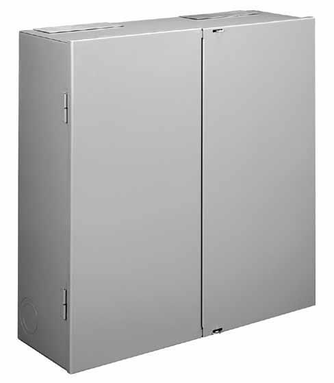 Product image for NVENT_HOFFMAN AMC363612R CABINET METER 2DR 36X36X12 DOUBLE DOOR GREY STEEL