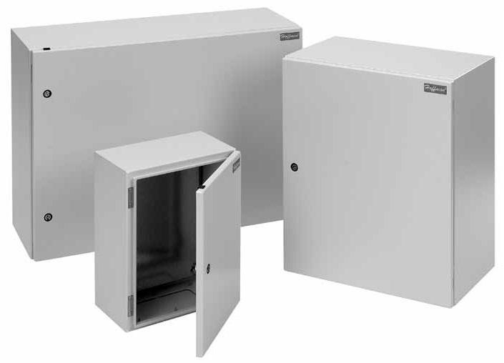 Product image for Enclosure 1-quarter steel wall mount light-grey 400x225x400mm