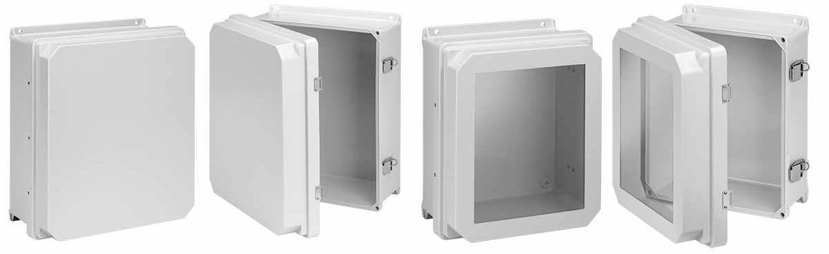 Product image for Enclosure wal mnt fibrgls gry N4X 11.7x9.7x6.2in