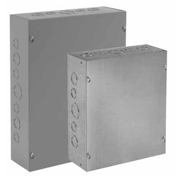 Product image for Pull box with screw cover painted steel 6x6x6"