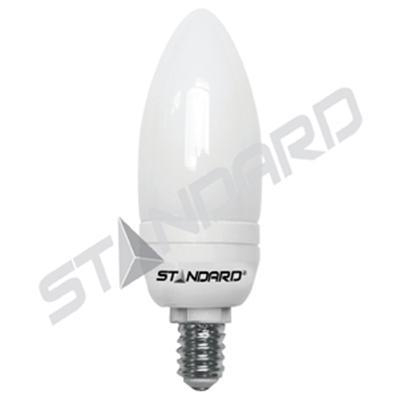 Product image for Lamp compact fluorescent 8W E12 120V 2700K white