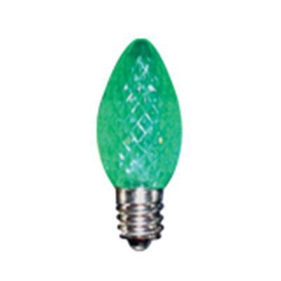 Product image for Seasonal party lamp LED C7 0.37W E12 100/130V green