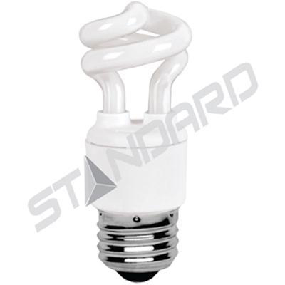 Product image for Lamp compact fluorescent T2 5W E26 120V 2700K spiral