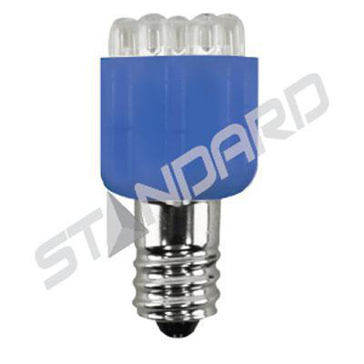 Product image for Lamp miniature LED S6 1.8W E12 24-28V blue