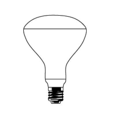 Product image for INCANDESCENT REFLECTOR 500W R40 E39 120V FLOOD CLEAR