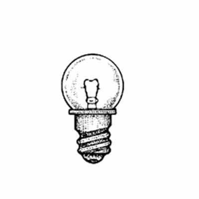 Product image for MINIATURE LAMP ANSI:248 G-5.5 2.5V 0.8A 2W MIN. SCREW E10 CLEAR STD