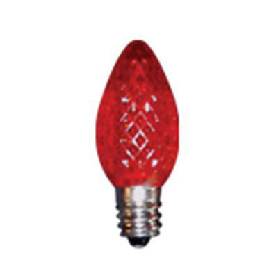 Product image for Seasonal party lamp LED C7 0.37W E12 100/130V red