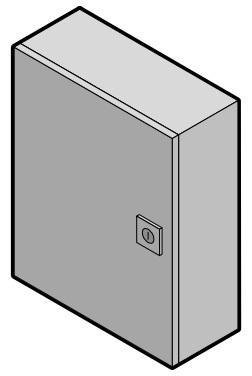 Product image for Enclosure 1-door wall-mount carbon steel 20x8x20"