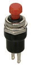 Product image for SPST N.O.(Mom)Red Mini Pb-1A -*