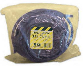 Product image for LOOM SPLIT POLY BLK 3/4"ID 250FT