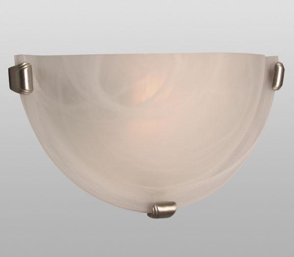 Product image for Wall fixture INC A 1x100W marbled glass pewter