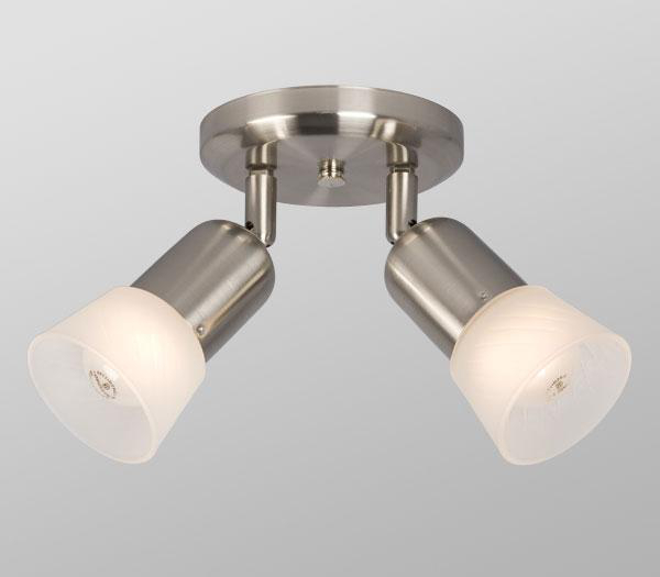 Product image for Projector A15/R20 2x60W E26 brushed nickel