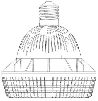 Product image for Lamp LED low-bay/high-bay E39-base 100W daylight