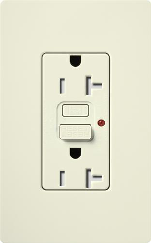 Product image for Receptacle GFCI tamper resistant 125V 20A biscuit