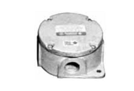 Product image for Junction box round iron grey 1/2in