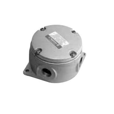 Product image for Box round 1-1/2" deep-4 hubs 1/2"+cap alum