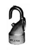 Product image for Fixture hanger hook female iron 3/4in