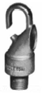 Product image for Hook fixture loop hanger open iron 3/4" thread
