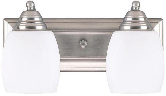 Product image for Fixture griffin vanity flat opal glass 2-lights 100W