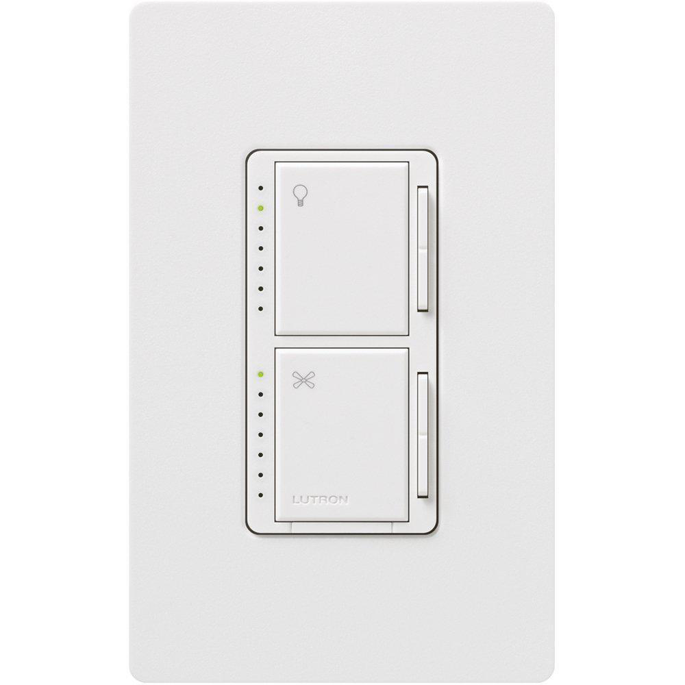 Product image for Switch fan/light 120V 1A 300W 7 speed white