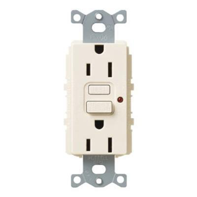 Product image for Receptacle GFCI tamper resistant 15A 125V eggshell satin