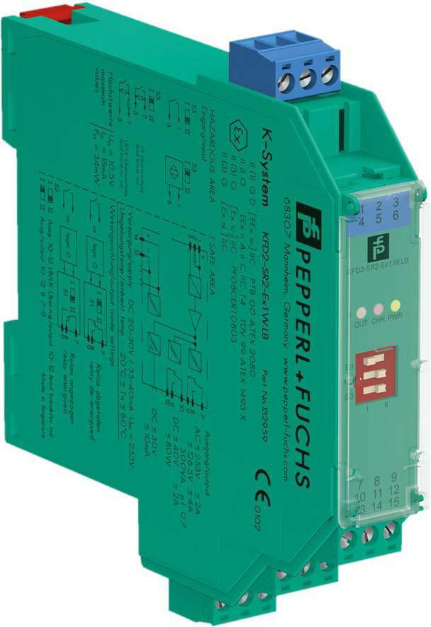 PEPPERL_FUCHS KFD2-SR2-EX1-W SWITCH AMP 1-CHANNEL ISOLATED BARRIER 24VDC