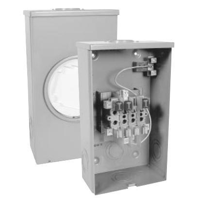 Product image for Socket meter 3 phase 4 wire 7 jaw 100A 600V comination overhead/underground