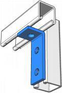 Product image for Angle 3-hole hot dip galvanized 1-5/8x4-1/8"