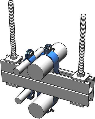 Product image for Clamp pipe rigid conduit pre-galvanized 2.875"