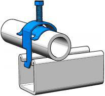 Product image for Clamp 1-piece 316SS for single cable 1.25-1.875"