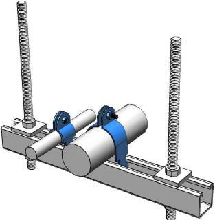 Product image for Clamp pipe thin wall conduit pre-galvanized 3/4x0.922"