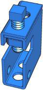 Product image for Clamp beam hot dip galvanized 1-1/8x3-1/4"
