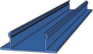 Product image for Strip closure pre-galvanized 10'