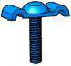 Product image for Nut stud fixture electro-plated zinc 1x1-1/8"
