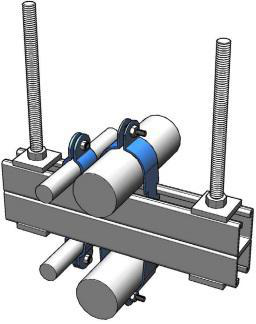 Product image for Clamp pipe rigid conduit pre-galvanized 3x3.5"