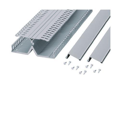 Product image for PANDUIT DRD44WH6 DUCT DIN 4"H 6'L WIRING 8.25"X4.16" FINGER DUCT WHITE W/ BASE COVER AND RAILMOUNT PANELMAX 6 FOOT LENGTH